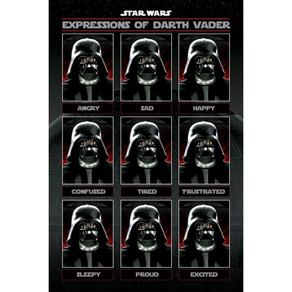 Poster Star Wars (Expressions of Darth Vader)