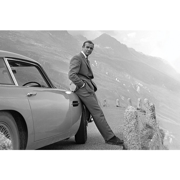 Poster James Bond (Connery e Aston Martin)