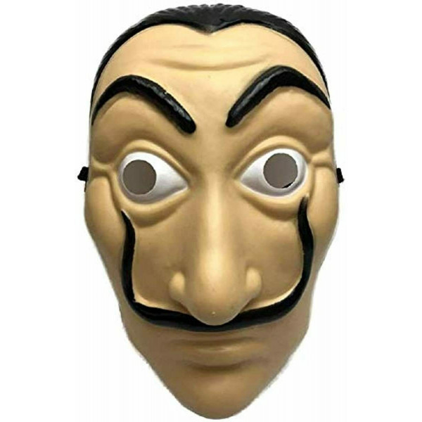 Maschera Dali Salvador CASA de Papel Halloween Plastica Emulsione Mask La Casa di Carta 