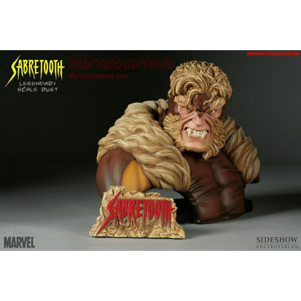 Sideshow Sabretooth Legendary Scale Bust Exclusive Marvel Villain #022/150 RARE!