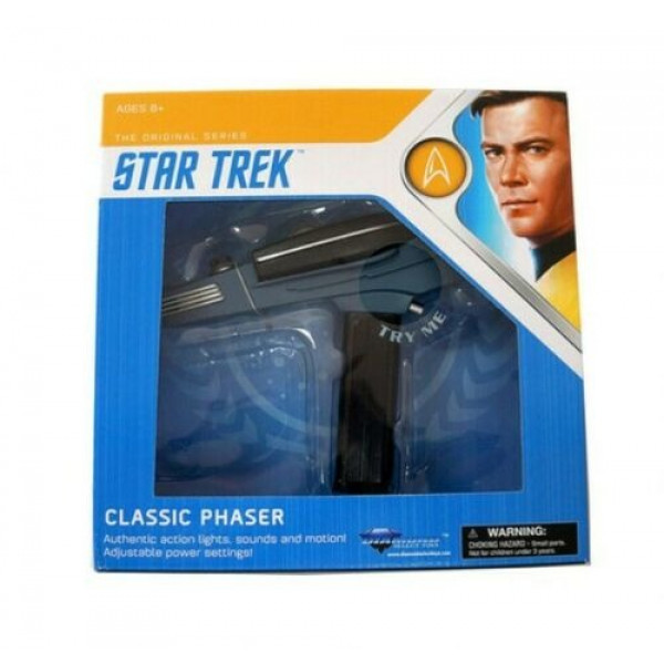 Star Trek TOS Classic Black Handle Phaser Authentic Replica