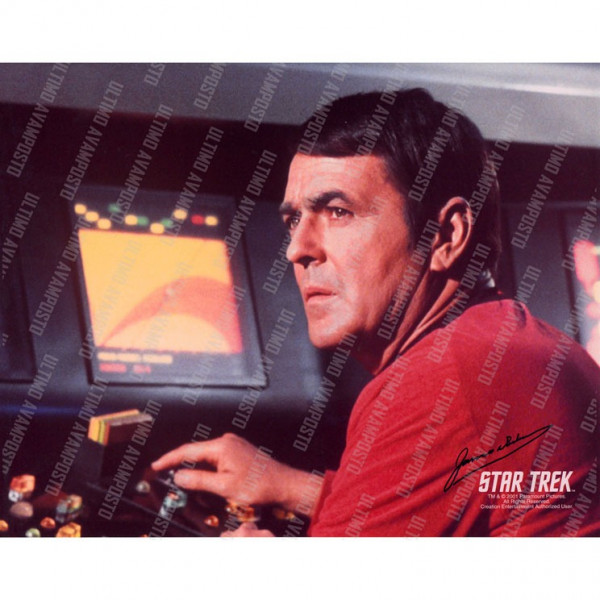 Autografo  James Doohan Scotty Star Trek 2  Foto 20x25