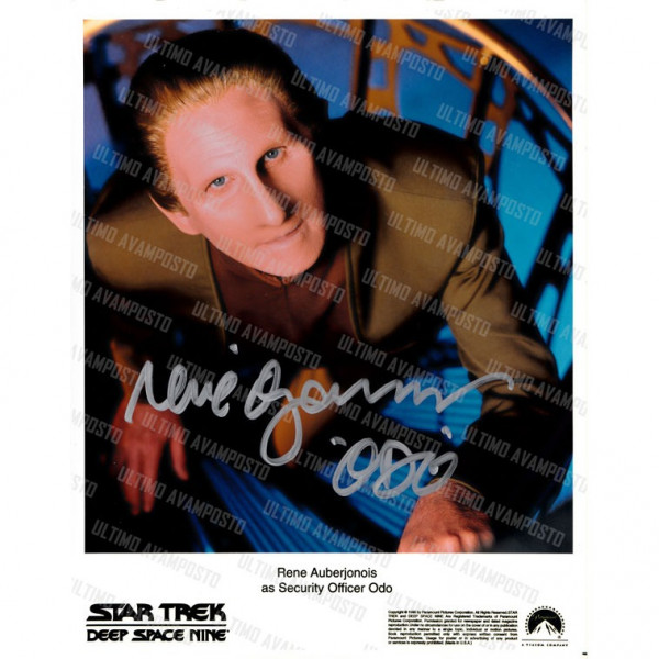 Autografo René Auberjonois 7 Star Trek DS9 Foto 20x25
