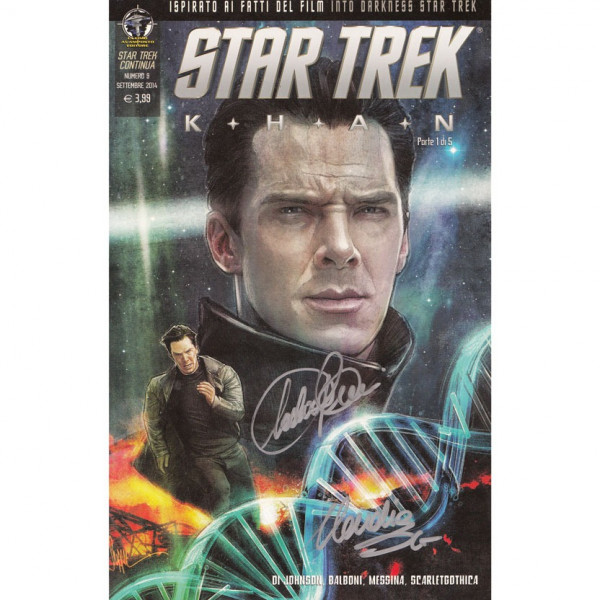 Star Trek Continua – Khan – Set completo – 4 su 5 fumetti autografati da Claudia Balboni e Claudia ScarletGothica