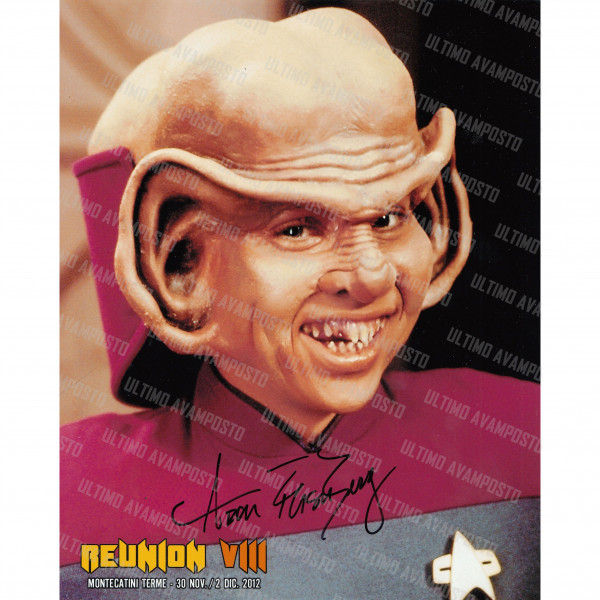 Autografo Aron Eisenberg Star Trek DS9 Foto 20x25