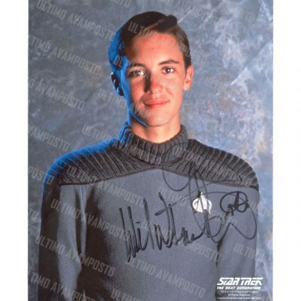 Autografo Will Wheaton Star Trek TNG Foto 20X25