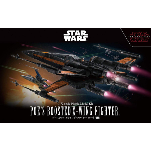 Bandai Poe’s Boosted X-Wing Fighter in scala 1/72 da Star Wars The Last Jedi