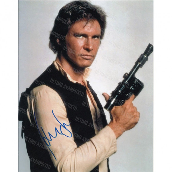Autografo Star Wars Harrison Ford  2 Foto 20x25