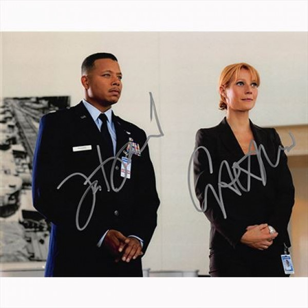 Autografo Terrence Howard & Gwyneth Paltrow - Iron Man Foto 20x25