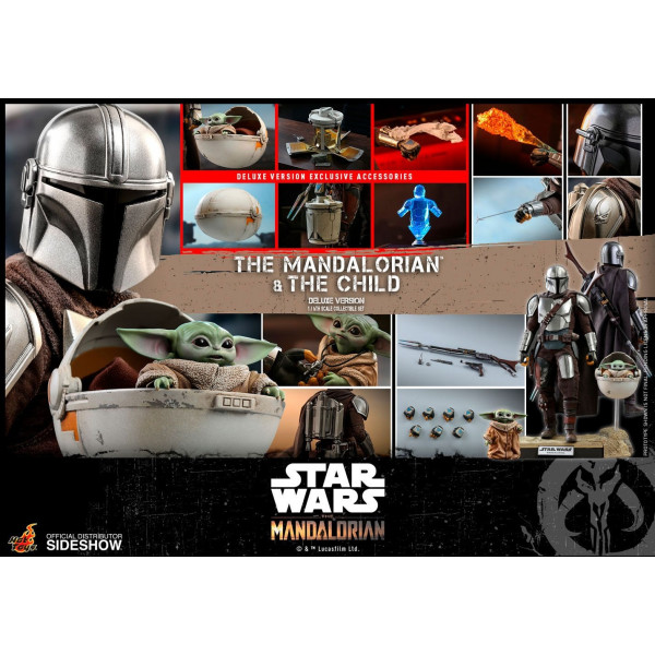  HOT TOYS TMS 15 Star Wars The Mandalorian Action Figure 2-Pack 1/6 The Mandalorian & The Child Deluxe 30 cm