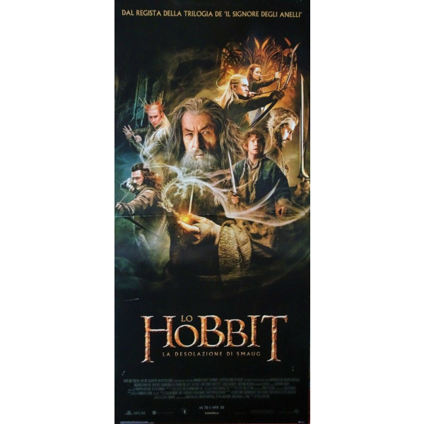 Locandina The Hobbit la Desolazione di Smaug italia 33x70
