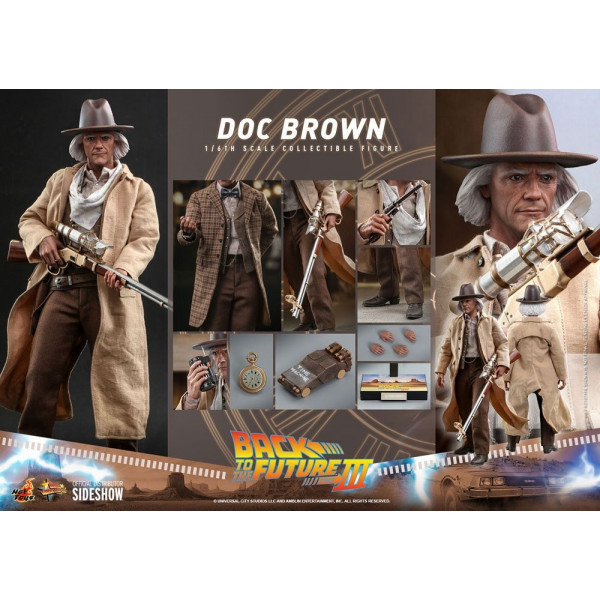 HOT TOYS Doc Brown Back To The Future III 1/6