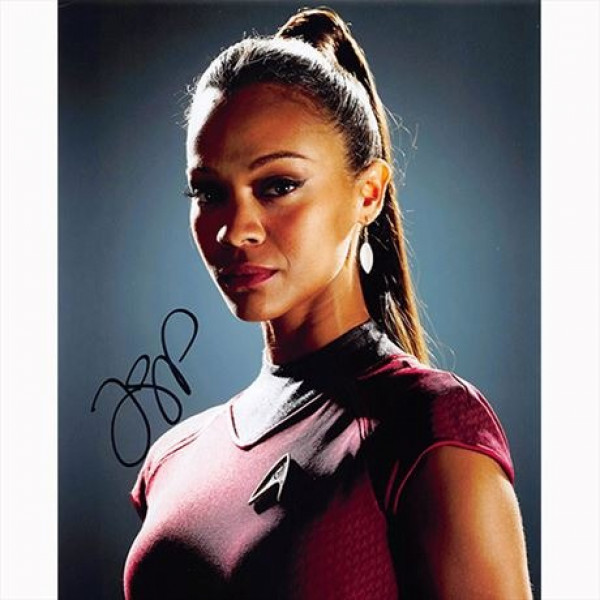 Autografo Zoe Saldana - Star Trek 2-Foto 20x25