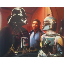  Autografo STEPHEN CALCUTT Star Wars Dath Vader 4 Foto 20x25