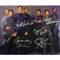 Autografo Cast Completo  Star Trek Enterprise 2 Foto 20x25