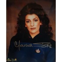 Autografo Marina Sirtis Star Trek TNG 3 Foto 20x25