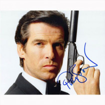 Autografo Pierce Brosnan - James Bond Foto 20x25
