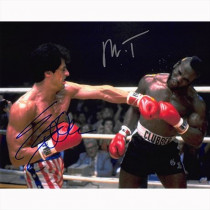 AUTOGRAFO Sylvester Stallone & Mr.T - Rocky Foto 20x25