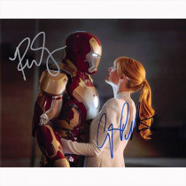 Autografo Robert Downey Jr. & Gwyneth Paltrow - Iron Man Foto 20x25