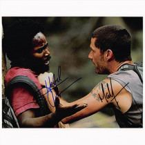 Autografo Matthew Fox - Harold Perrineau - Lost Foto 20x25