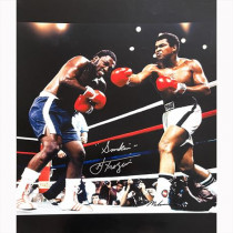 Autografo Muhammad Ali e Joe Frazier Foto 20x25