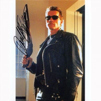 Autografo Arnold Schwarzenegger - Terminator Foto 20x25
