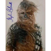 Autografo STEPHEN CALCUTT Star Wars Cewbacca 3 Foto 20x25 