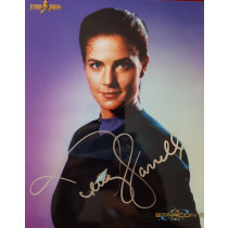 Autografo Terry Farrell Star Trek DS9 2 Foto 20x25