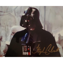 Autografo STEPHEN CALCUTT Star Wars Dath Vader 3 Foto 20x25 