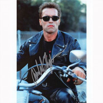 Autografo Arnold Schwarzenegger -2- Terminator Foto 20x25: