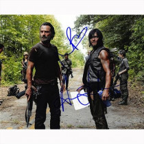 Autografo Andrew Lincoln e Norman Reedus - The Walking Dead Foto 20x25