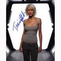 Autografo Tricia Helfer - Battlestar Galactica 2 Foto 20x25