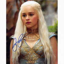 Autografo Emilia Clarke - Game of Thrones 6 - Il Trono di Spade Foto 20x25