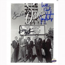 Autografo Frank Sinatra, Dean Martin & Joey Bishop Foto 20x25