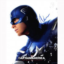 Autografo Chris Evans - Captain America The Winter Soldier Foto 20X25
