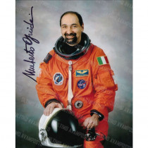 Autografo Astronauta Umberto Guidoni 2 foto 20x25