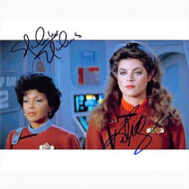 Autografo Nichelle Nichols & Kirstie Alley - Star Trek Foto 20x25