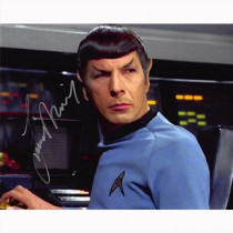 Autografo Leonard Nimoy - Star Trek Classica 6 Foto 20x25