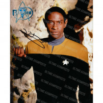 Autografo Tim Russ Star Trek Voyager Foto 20x25