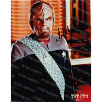 Autografo Michael Dorn Star Trek Foto 20x25