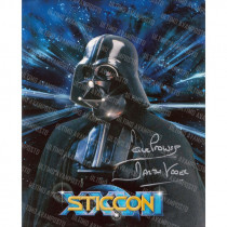 Autografo Dave Prowse Star Wars 2 Foto 20x25