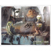 Autografo John Coppinger Star Wars Jabba 4 Foto 20x25