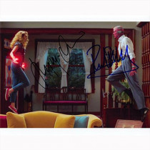 Autografo Elizabeth Olsen & Paul Bettany - WandaVision Foto 20x25
