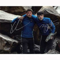 Autografo Karl Urban & Zachary Quinto - Star Trek Foto 20x25