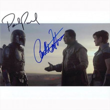 Autografo Pedro Pascal & Carl Weathers - The Mandalorian Foto 20x25