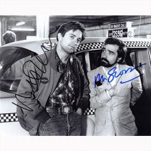 Autografo Robert DeNiro & Martin Scorsese - Taxi Driver Foto 20x25