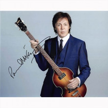 Autografo Paul McCartney - The Beatles Foto 20x25