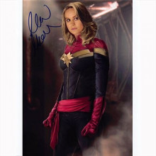 Autografo Brie Larson - 2 -Captain Marvel foto 20x25 