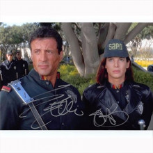Autografo Sylvester Stallone & Sandra Bullock - Demolition Man Foto 20x25: