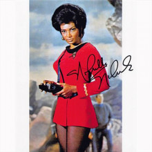 Autografo Nichelle Nichols 4 Star Trek 3 Foto 20X25